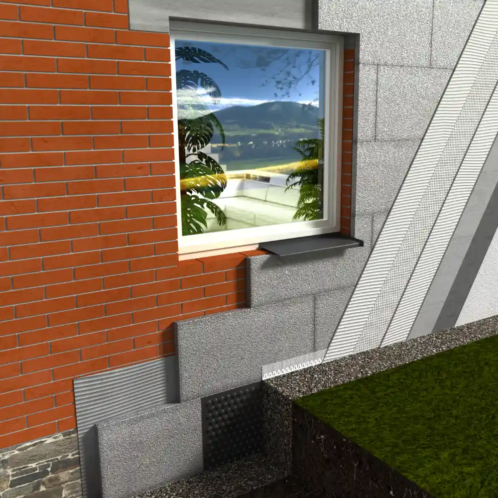 izolacja kamiennego cokołu starego domu płyta sanacyjna Styrcon